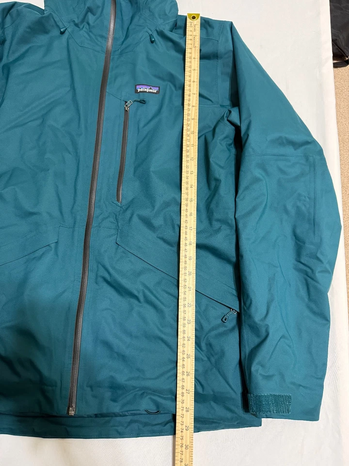 ✅ Chaqueta Patagonia Para Hombre Mediana Snowshot Esquí Snowboard H2NO & RECCO - Verde Oscuro Foto 3 de 4