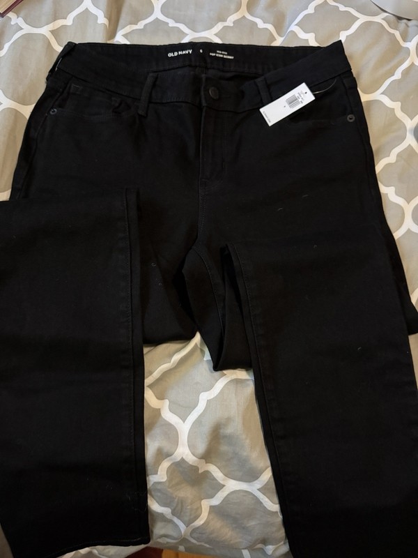 Old Navy Pop Icon Skinny High Rise Black Jeans Womens Size 6 Brand  New