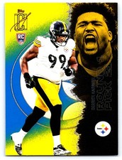 2025 Topps Signature Class Derrick Harmon #150 Blue & Yellow Rookie Card RC. rookie card picture
