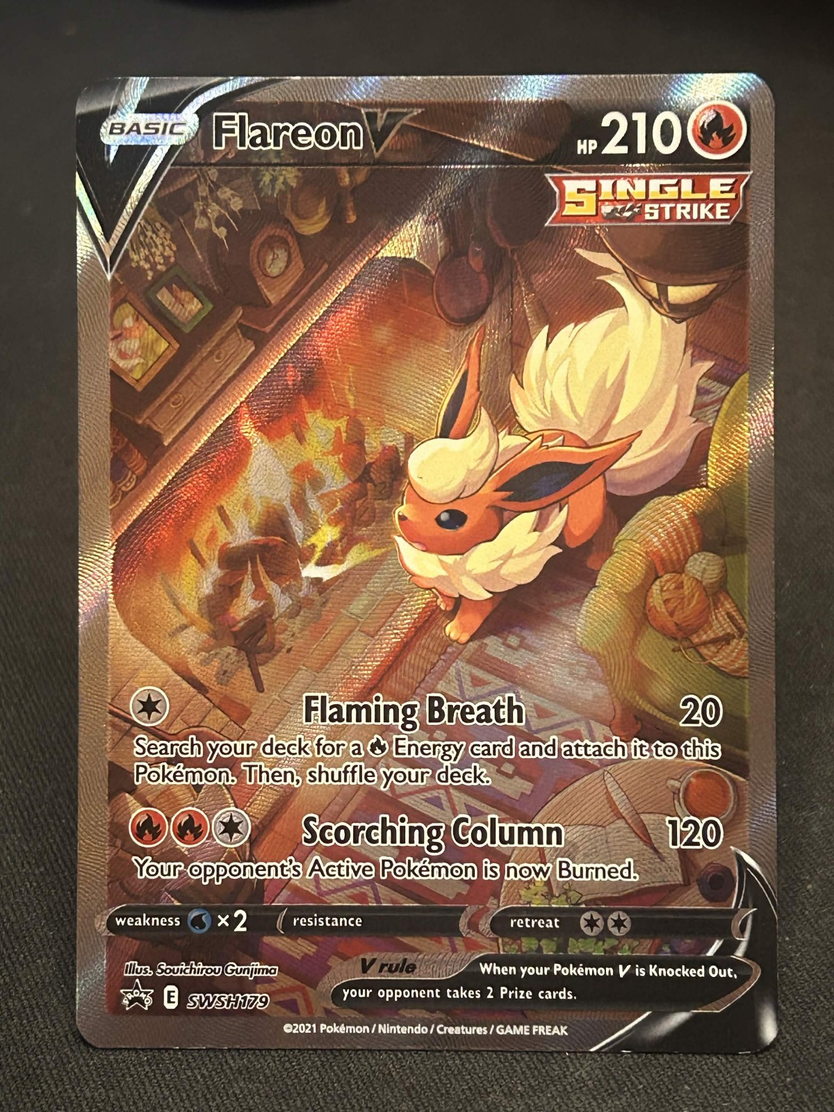 Flareon V SWSH179 SWSH: Sword & Shield Promo Cards Holo