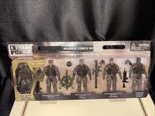BBi Elite Force Marine Force Recon Action 5 figure Set, 1/18 (3.75) scale Sealed