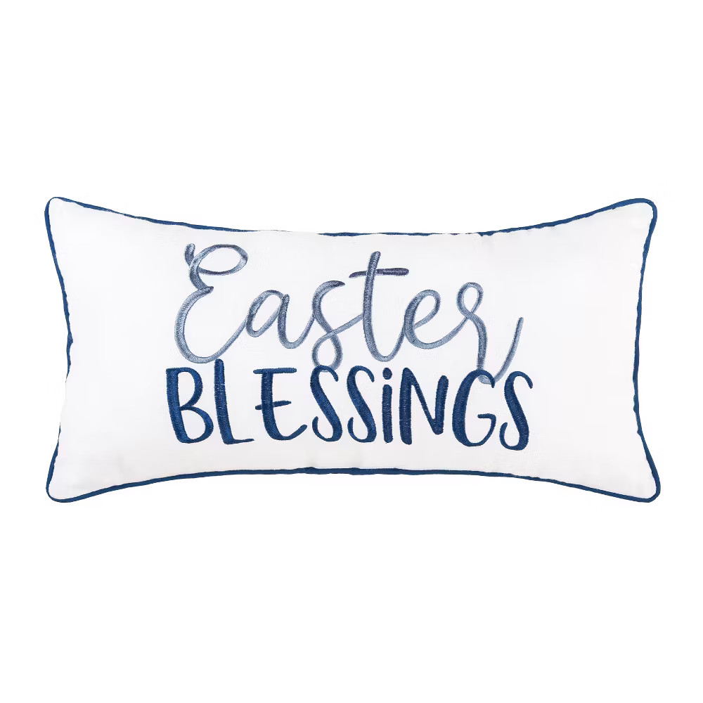 C-F Home ''Easter Blessings'' Cotton Blend Lumbar Accent Pillow 12'' x 24''