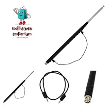 GRA‑1899T Telescopic HF Antenna 3.5‑50 MHz | Mini 65″ Whip, 25 W QRP | BNC, W...