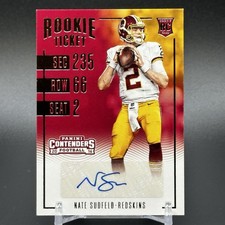 2016 Contenders NATE SUDFELD Rookie Ticket RC Auto Card #210 RC - Washington. rookie card picture