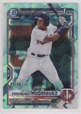 2021 Bowman Chrome Sapphire Edition Aqua Refractor 2/99 Emmanuel Rodriguez 02u3