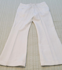 Sailor Flare Pants Military White Bellbottom Vintage 1970's Navy Size 35L