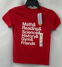 Cat Jack Unisex S 6-7 Red T-Shirt New NWT