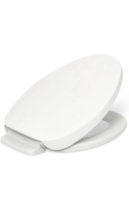 KOHLER PureWarmth Heated Elongated Toilet Seat in White K-10349-0