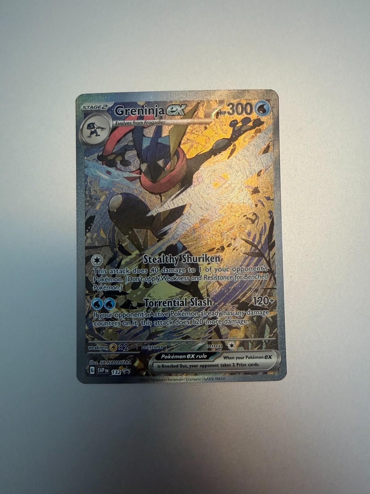 Greninja ex 2024 Scarlet & Violet: Black Star Promo #132 Surging