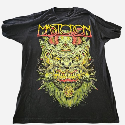 Rare! Mastodon black band Shirt Tour Full Size ASL123