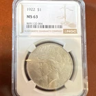 1922 Peace Silver Dollar $1 Philadelphia NGC MS63 Business Strike KM#150
