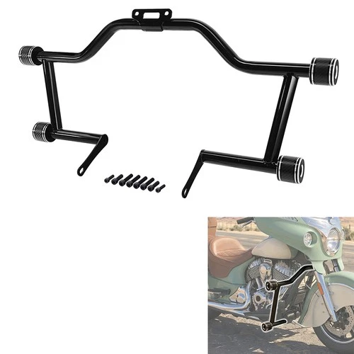 Front Engine Guard Crash Bar Fit For Indian Roadmaster Dark Horse 20-26 Chief 18