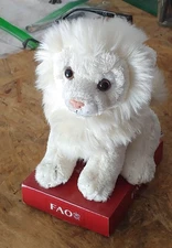 Original 2014 FAO Swartz TOYS-R-US 7" Plush Toy LION w/Original BOX