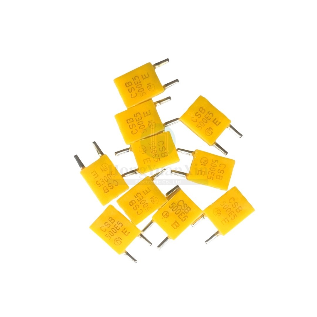 5PCS 500K Murata Ceramic Crystal Oscillator CSB500E5 500E5 500KHZ DIP2-pin