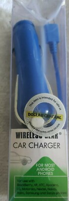 WirelessGear Rapid Charger for all vehicles blue use with micro USB devices