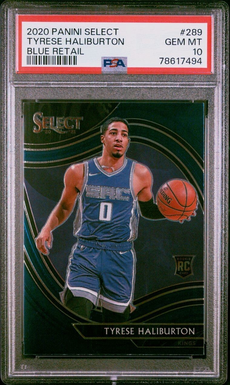 2020-21 Panini Select - Courtside #289 Tyrese Haliburton (RC) PSA 10 RC Pacers