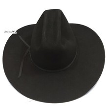 Restistol Cattleman Cowboy Hat Black Size 7 1/4 L Made In USA