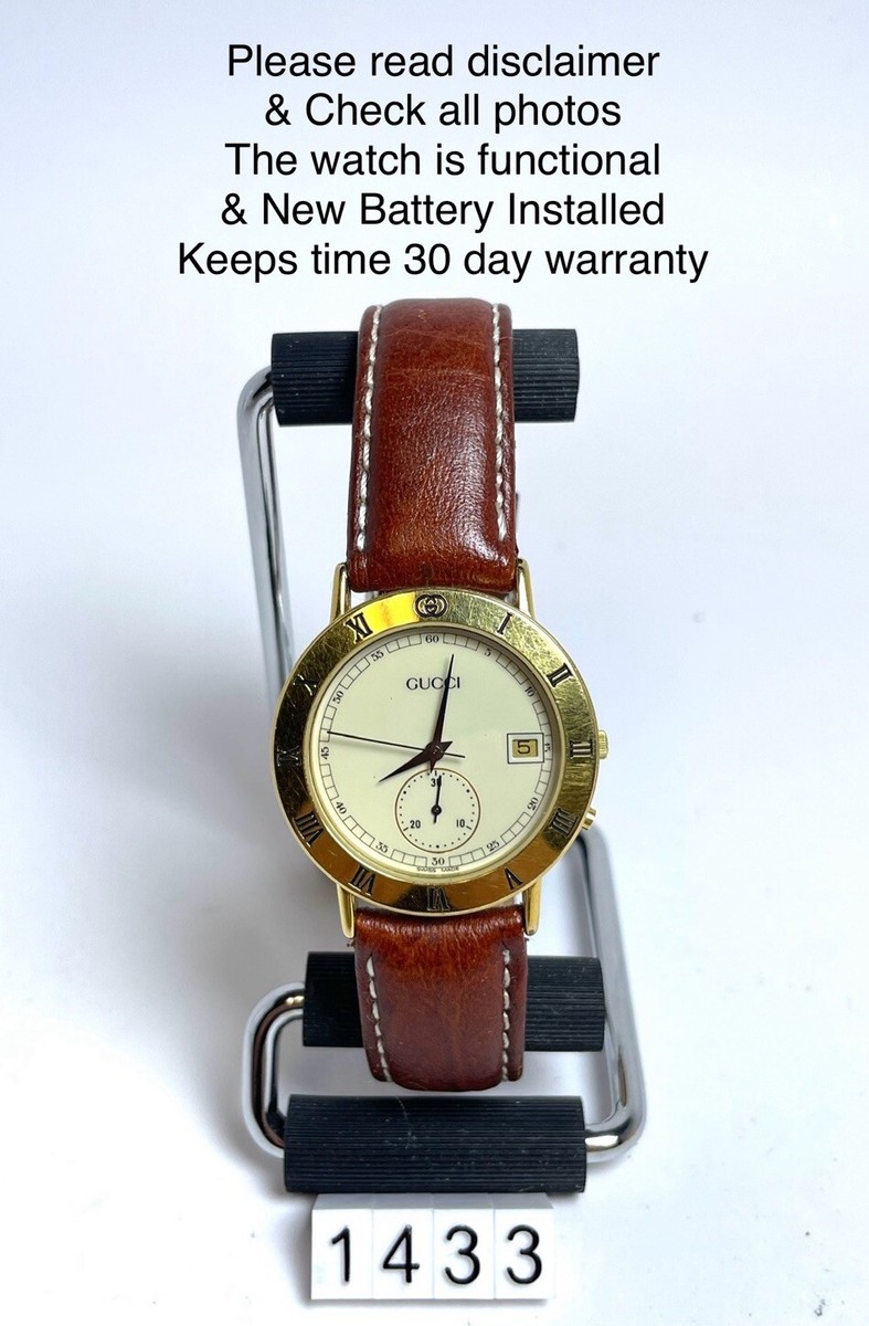 Vintage Gucci 3800M Chronograph Watch (New Battery Vintage Gucci 3800M Chronograph Watch (New Battery