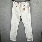 Levi’s 501 Jeans 29x32 Women White Tie Dye High Rise Straight Leg Button Fly NWT