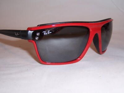 NEW RAYBAN SUNGLASSES RB 4370M BLACK/GRAY MIRROR F6236G FERRARI