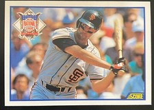 1990 Score #699 Will Clark San Francisco Giants 1989 Highlight 