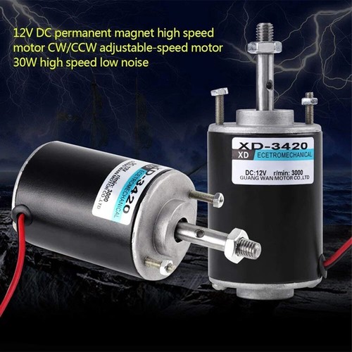 12V 30W 3000RPM Permanent Magnet Electric DC Motor High-Speed Generator CW/CCW - Picture 9 of 11