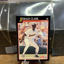 1991 Score Baseball Card Jerald Clark San Diego Padres #242