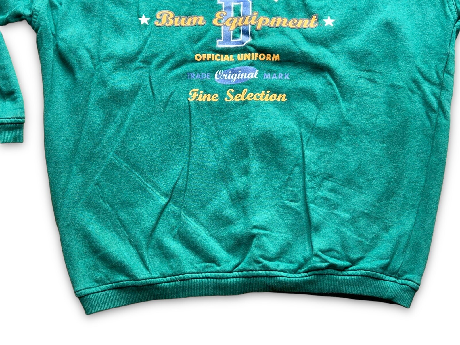 BUM Equipment Sweatshirt Vintage 90s Streetwear Spell Out Size M