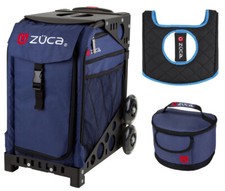 Zuca Sport Bag -Midnight with Lunchbox and Seat Cover Black Non-Flashing Wheels