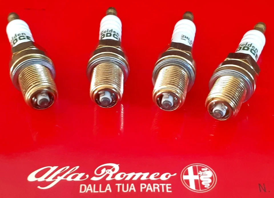 Kit 4 Candele GOLDEN LODGE 2HLDR (=2HL) ALFA 1750 Giulia GTV Alfetta 75 Duetto🍀 - Image 2 of 2