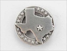 LOT OF 10 PCS CONCHO TEXAS STATE WITH STAR SILVER FINISH NEW 10-1007