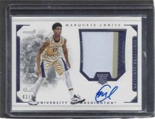 MARQUESE CHRISS 2016 NATIONAL TREASURES COLOSSAL 3 COLOR PATCH AUTO RC #D 43/99