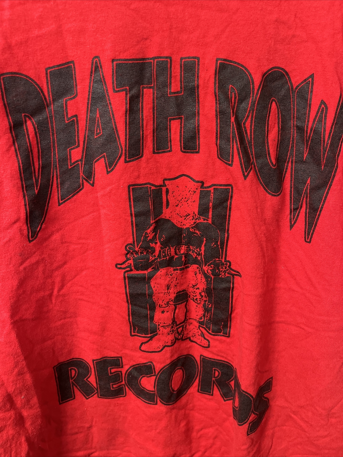 FILA T SHIRT UNISEX XL DEATHROW RECORDS DR DRE SUG KNIGHT HIP HOP ROSSA