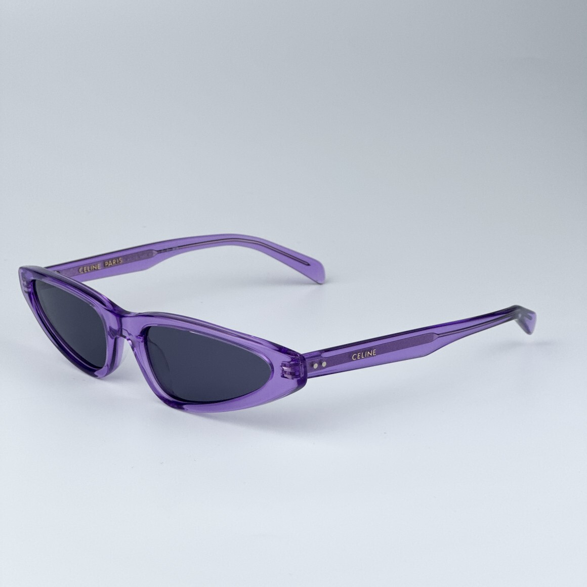 SALE! NEW Celine CL40231I 81Y Transparent Violet Geometric Women Sunglasses Celine® CL40286I Cat-Eye Sunglasses - EuroOptica main image 4