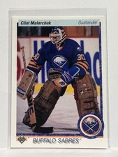 #399 Clint Malarchuk Buffalo Sabres 90-91 Upper Deck Hockey Card