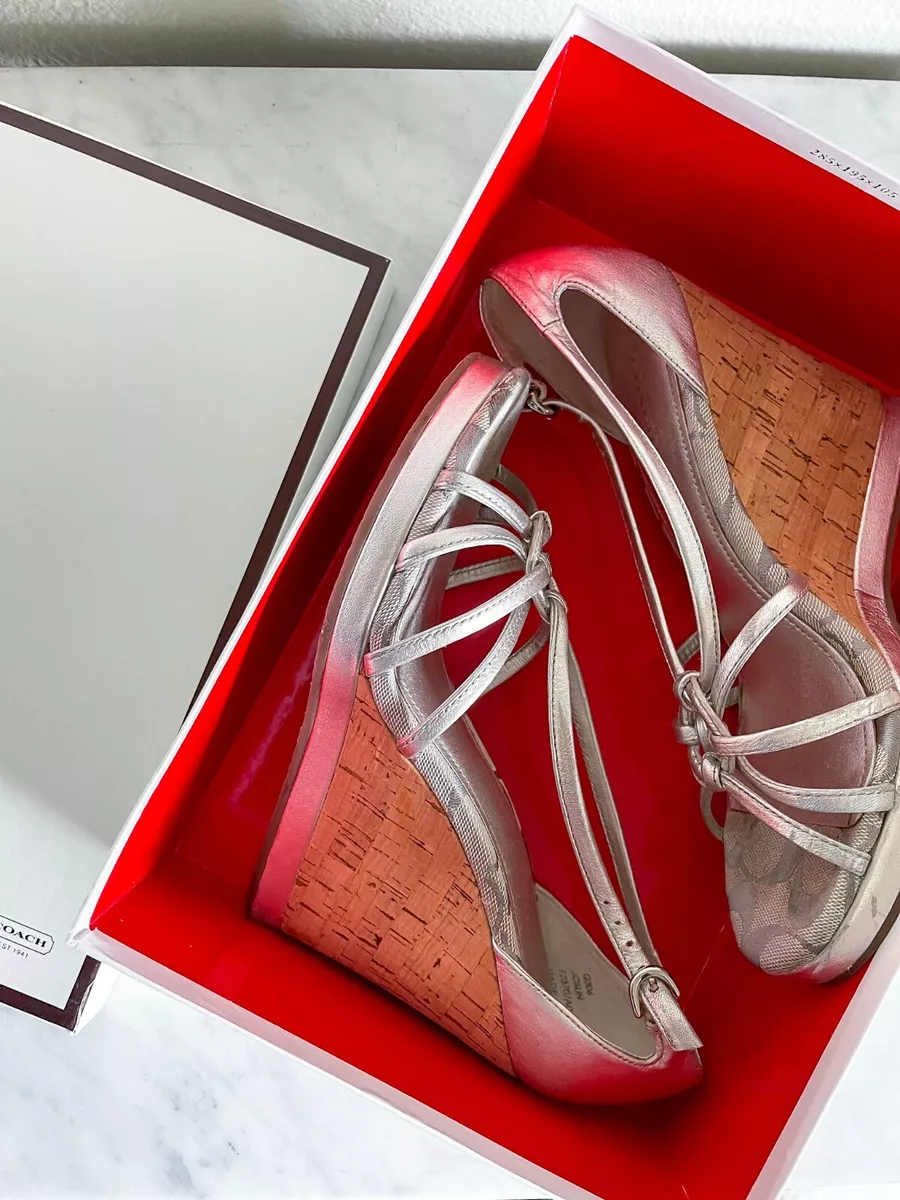 Silver cork deals wedges