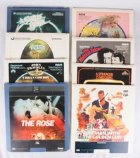 Lot of 8 CED VideoDiscs, Muppets, James Bond, Urban Cowboy, Maltese Falcon
