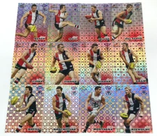 2008 SELECT AFL CHAMPIONS TRADING CARD HOLOFOIL PARALLEL TEAM SET(12)-ST. KILDA