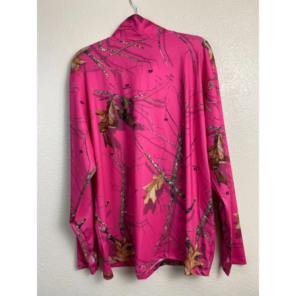 NUEVO Cuello Cadete Roble Mossy Mujer 1/4 Cremallera Manga Larga Talla 2XL Peso Ligero Camuflaje Foto 2 de 4