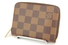 LOUIS VUITTON Zippy Damier Ebene Brown Coin Purse N63070
