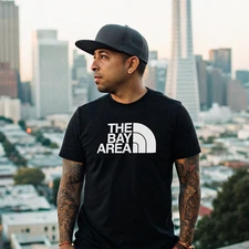 "The Bay Area" Parody Black Unisex T-Shirt - Soft modern fit Hip Hop Hyphy Tee