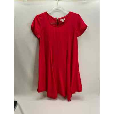 Silence and Noise Red Fit and Flare Mini Dress Short sleeve Size Small |  eBay