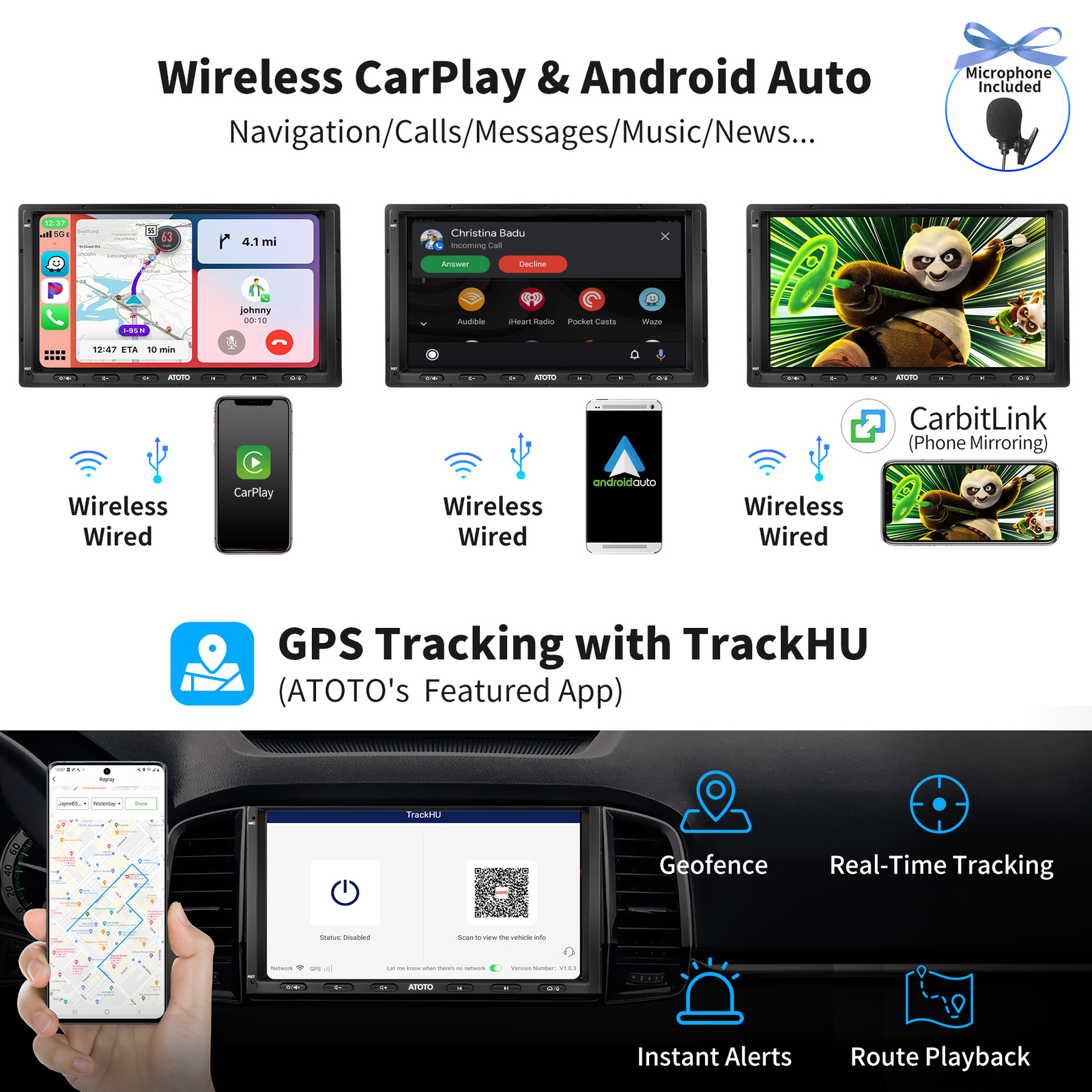 ATOTO S8 Ultra New 7in 2DIN Car Stereo  Wirelss Android Auto &Carplay 6G+128G