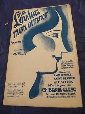 Partition Ma Loulou Mon Amour 1927 Pizella Notenblatt