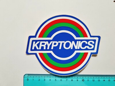 Klebstoff Kryptonics Sticker Autocolant Vintage 80s Original