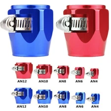 5-10PCS Hex Hose Finisher Clamp Screw Band Hose End Cover Fitting 4/6/8/10/12AN