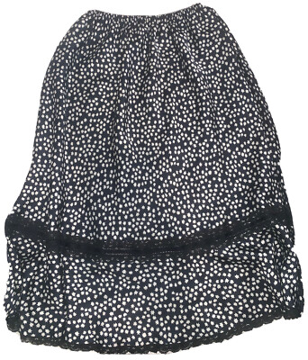 Valentino Intimo Stars Black White Lace EUC Slip 77330 Made USA