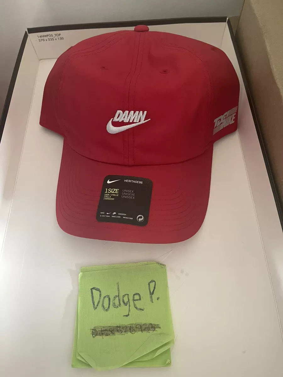 Vivienda Desprecio cada Nike Kendrick Lamar DAMN TDE Red Hat Cap - Preowned | eBay