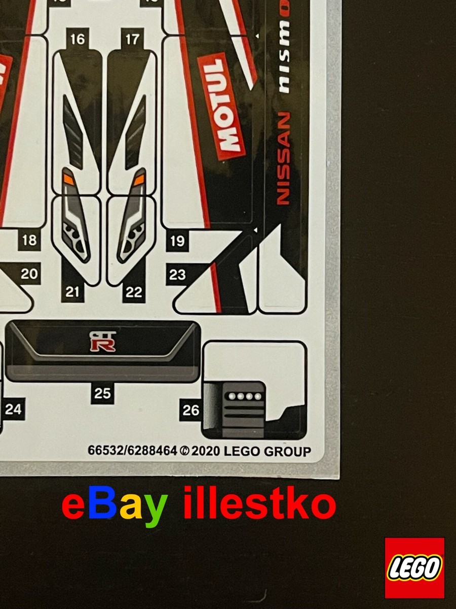 LEGO STICKER 76896 NISSAN GT-R NISMO STICKER SHEET ONLY | eBay