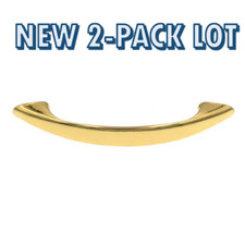 New 2-pack lot Amerock Allison 69154 Polished Brass 3" CC Cabinet drawer Pull